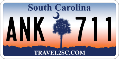 SC license plate ANK711
