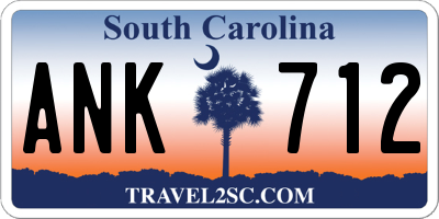 SC license plate ANK712