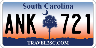 SC license plate ANK721