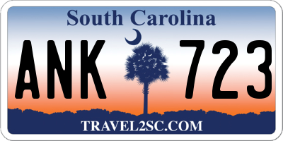 SC license plate ANK723