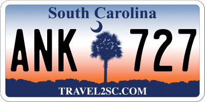 SC license plate ANK727