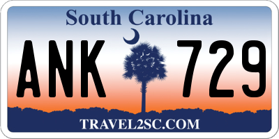 SC license plate ANK729