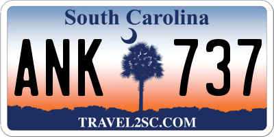 SC license plate ANK737