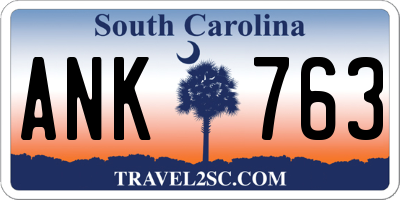 SC license plate ANK763