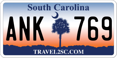 SC license plate ANK769