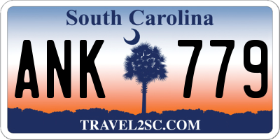 SC license plate ANK779