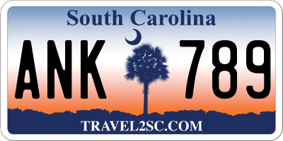 SC license plate ANK789