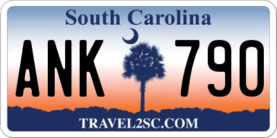 SC license plate ANK790