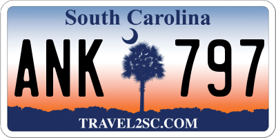 SC license plate ANK797