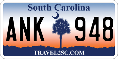 SC license plate ANK948
