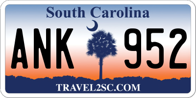 SC license plate ANK952