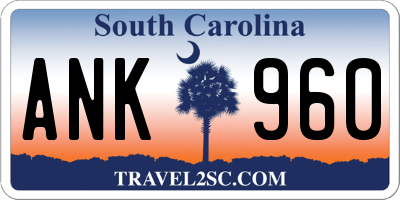SC license plate ANK960