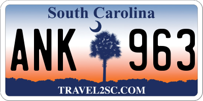 SC license plate ANK963