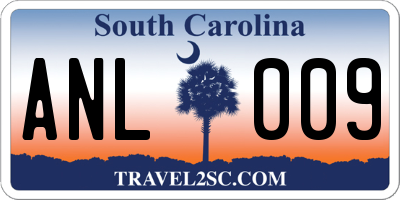 SC license plate ANL009