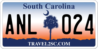 SC license plate ANL024