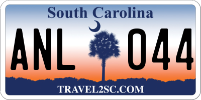 SC license plate ANL044