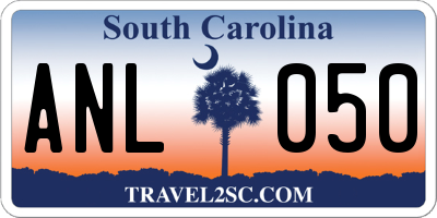 SC license plate ANL050