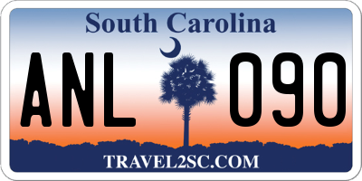 SC license plate ANL090