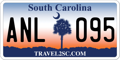 SC license plate ANL095