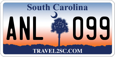 SC license plate ANL099