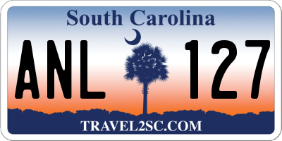 SC license plate ANL127