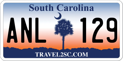 SC license plate ANL129