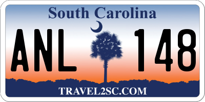 SC license plate ANL148