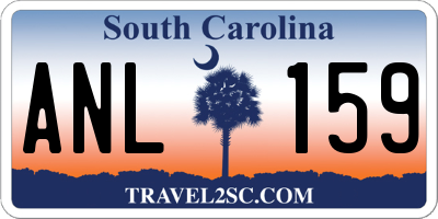 SC license plate ANL159