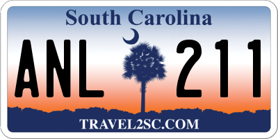 SC license plate ANL211