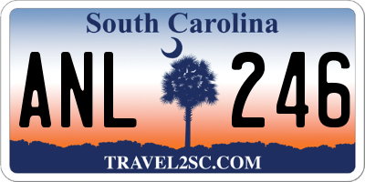 SC license plate ANL246