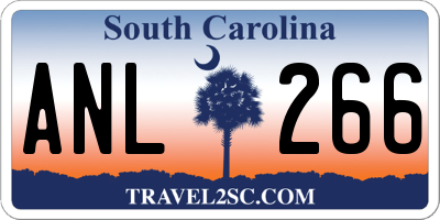 SC license plate ANL266