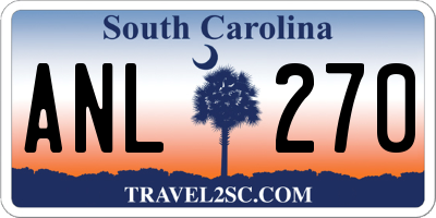 SC license plate ANL270