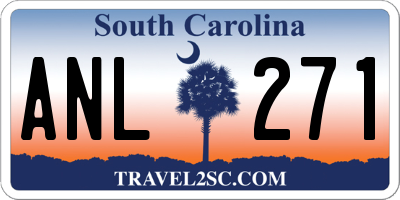 SC license plate ANL271