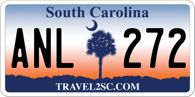 SC license plate ANL272