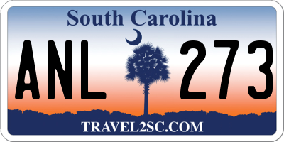 SC license plate ANL273