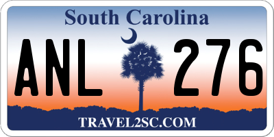 SC license plate ANL276