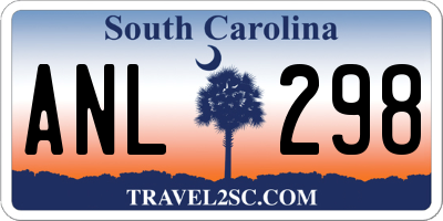 SC license plate ANL298