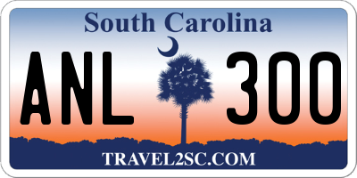 SC license plate ANL300