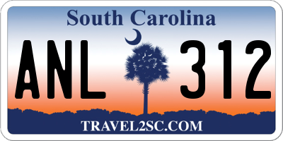 SC license plate ANL312