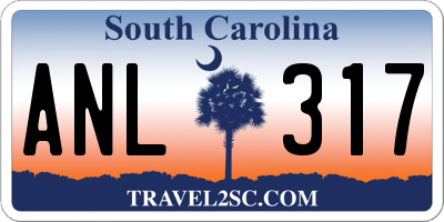 SC license plate ANL317