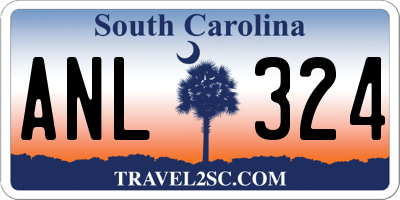 SC license plate ANL324