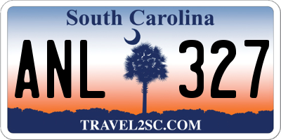 SC license plate ANL327