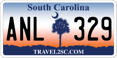 SC license plate ANL329