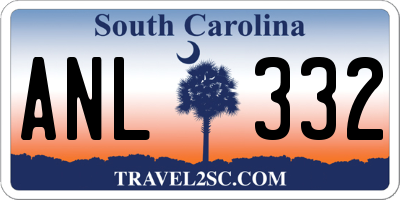 SC license plate ANL332