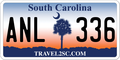 SC license plate ANL336