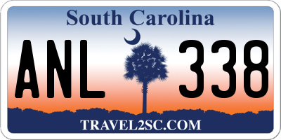 SC license plate ANL338