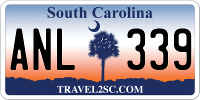 SC license plate ANL339
