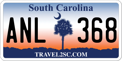 SC license plate ANL368