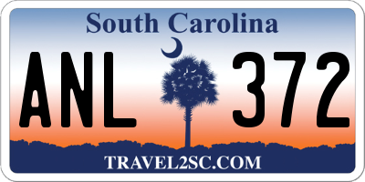 SC license plate ANL372