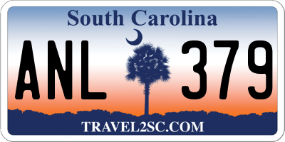SC license plate ANL379